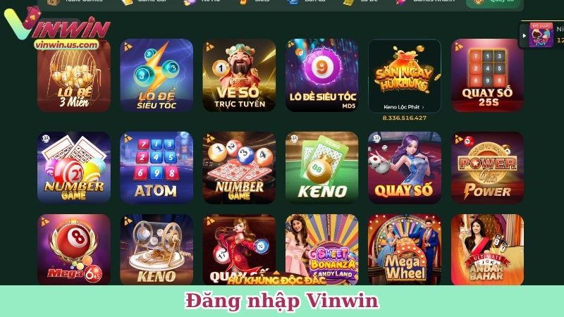 Đăng nhập Vinwin