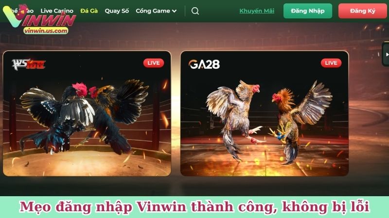 Mẹo đăng nhập Vinwin thành công, không bị lỗi