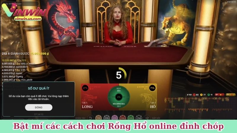 Bật mí các cách chơi Rồng Hổ online đỉnh chóp