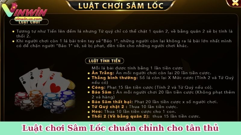 Luật chơi Sâm Lốc chuẩn chỉnh cho tân thủ