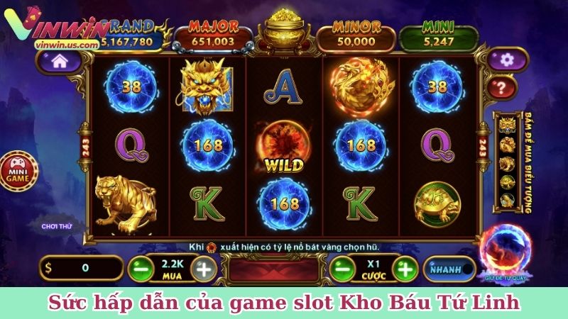 Sức hấp dẫn của game slot Kho Báu Tứ Linh